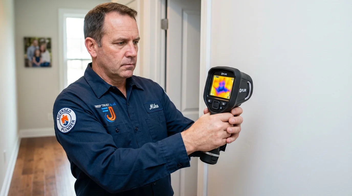 Thermal imaging leak detection by Johns Plumbing LLC in Alamo